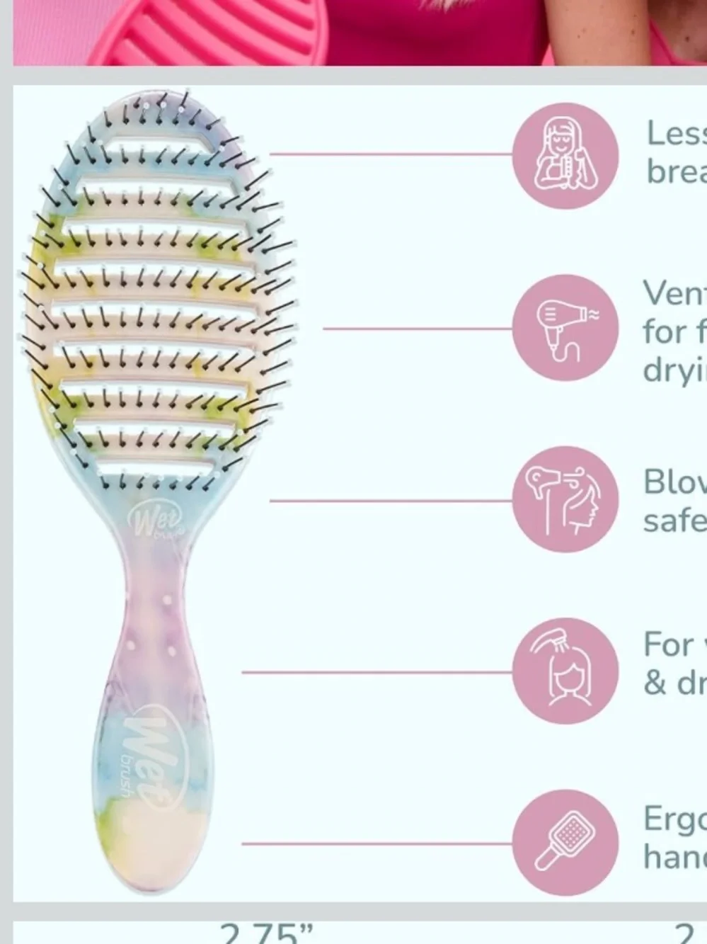 Wet Brush Bundle - Wet Brush Speed Dry & Wet Brush Scrunchies - NEW
